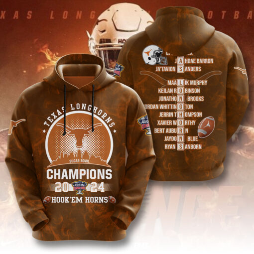 Texas Longhorns Football Peace of Mind Hoodie WOAHTEE0424F
