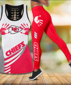 Kansas City Chiefs Hollow Tank Top Leggings WOAHTEE0524SG