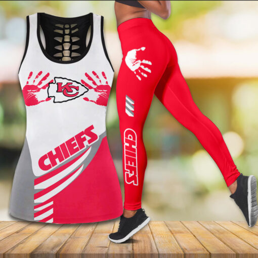 Kansas City Chiefs Hollow Tank Top Leggings WOAHTEE0524SG