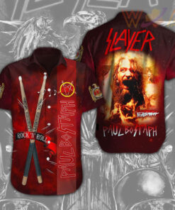 Slayer x Paul Bostaph Short Sleeve Dress Shirt WOAHTEE0524H