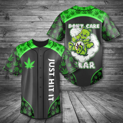 420 Just Hit It baseball jersey WOAHTEE0624E