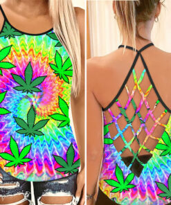 Just Hit It Criss Cross Tank Top WOAHTEE0624N