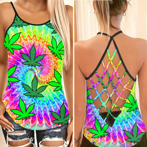 Just Hit It Criss Cross Tank Top WOAHTEE0624N
