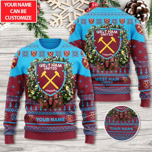 West Ham United FC ugly sweater WOAHTEE 2