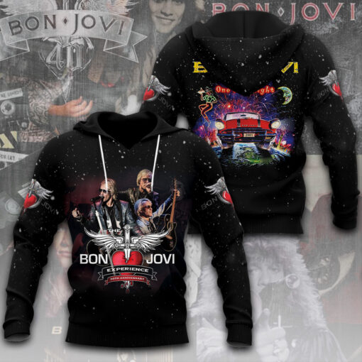 Bon Jovi Hoodie WOAHTEE 48