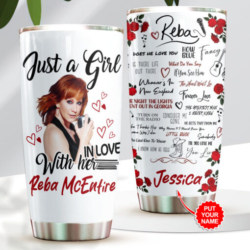 Personalized Reba McEntire Tumbler Cup WOAHTEE 104