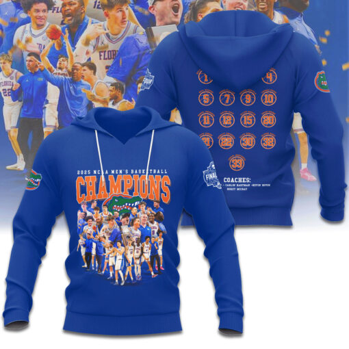 Florida Gators Mens Basketball 2025 Hoodie WOAHTEE 140