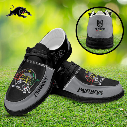 Penrith Panthers Dudes Shoes Loafer Shoes Black