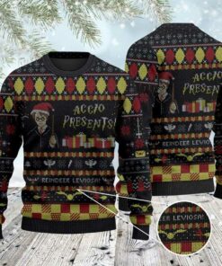 Accio Present Wizard Ugly Christmas 3D Sweater