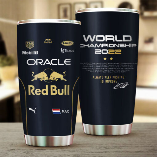 Always Keep Pushing To Improve Max Verstappen Tumbler Cup