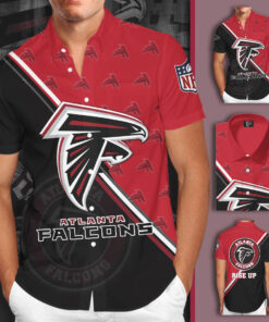 Atlanta Falcons 3D Short Sleeve Dress Shirt 01