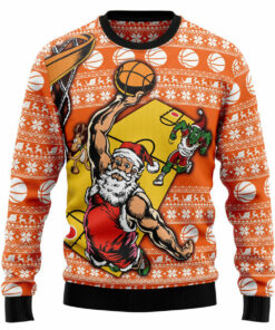 Basketball Ugly Christmas 3D Sweater