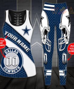 Best selling Dallas Cowboys Hollow Tank Top Leggings 08