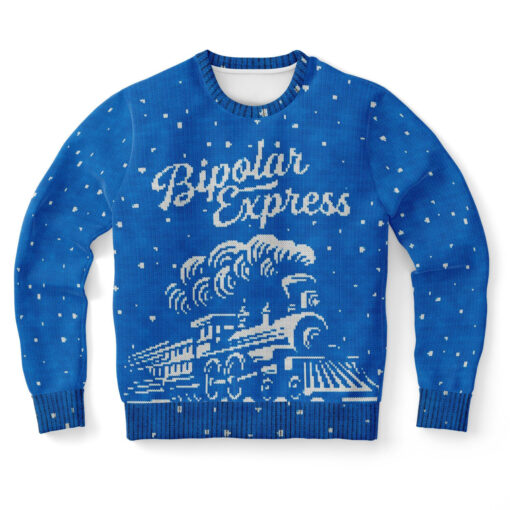 Bipolar Express Ugly Christmas 3D Sweater
