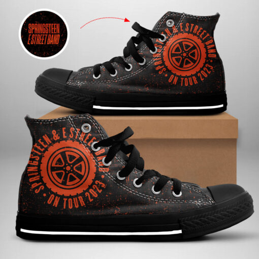 Bruce Springsteen High Top Canvas Shoe WOAHTEE23623S2 Design 2