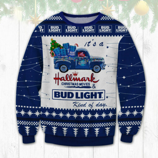 Bud Light Hallmark Christmas Ugly 3D Sweater