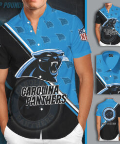 Carolina Panthers 3D Short Sleeve Dress Shirt 01