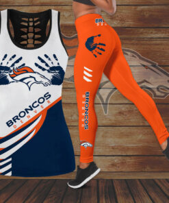 Denver Broncos Hollow Tank Top Leggings