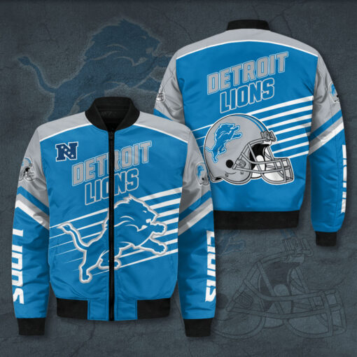 Detroit Lions 3D Bomber Jacket 01