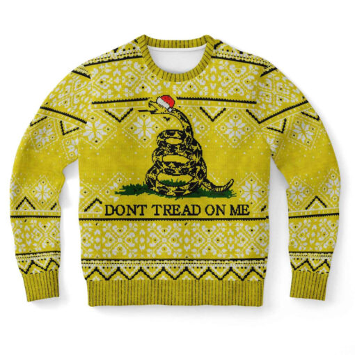 Dont Tread On Me Ugly Christmas 3D Sweater