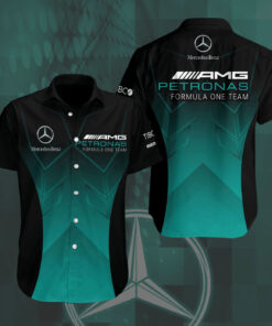F1 Mercedes 2022 AMG Petronas 3D short sleeve shirt