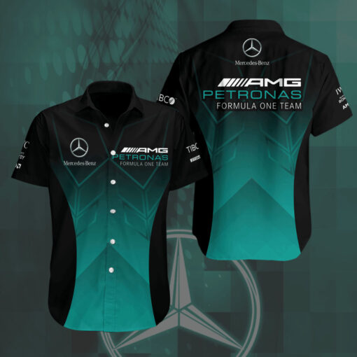 F1 Mercedes 2022 AMG Petronas 3D short sleeve shirt