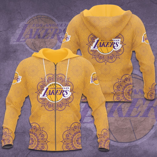 FAN designed Los Angeles Lakers LAL NBA Zip up Hoodie