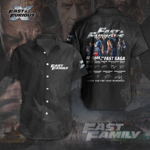 Fast And Furious short sleeve dress shirts WOAHTEE22723S1