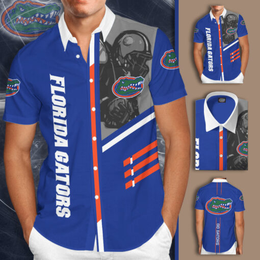 Florida Gators 3D Short Sleeve Dress Shirt 01