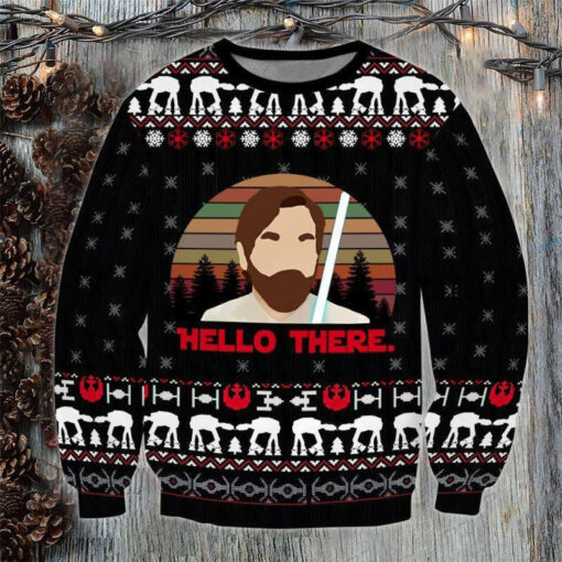 Funny Christmas Hello There Ugly Christmas 3D Sweater