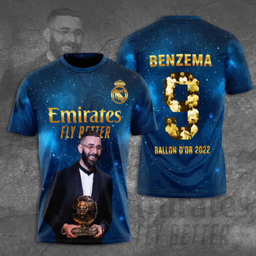 Karim Benzema 3D T shirt