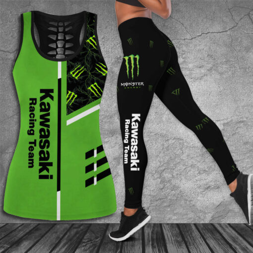 Kawasaki Racing Team 3D Hollow Tank Top Leggings S1