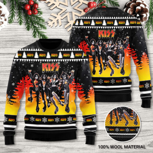 Kiss Band 3D Ugly Sweater