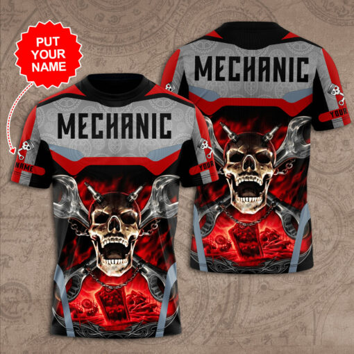 Mechanic Uniform 3D T shirts