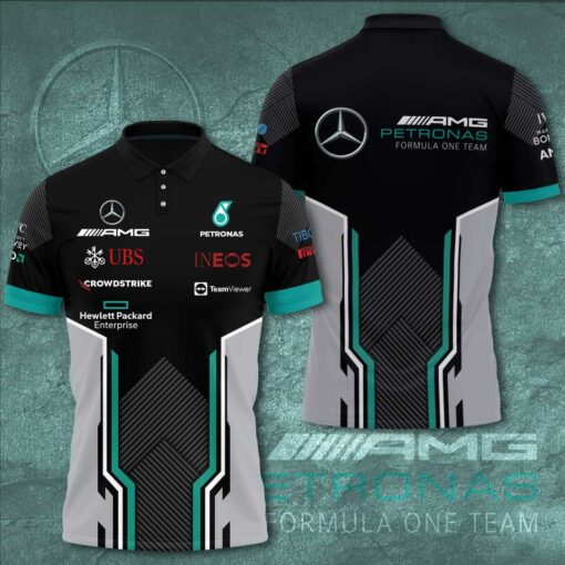Mercedes AMG Petronas F1 Team 3D Apparels S46 Polo