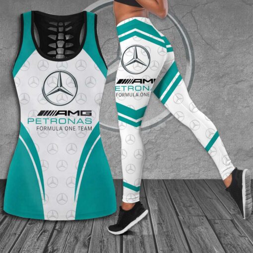 Mercedes AMG Petronas F1 Team 3D G07 Hollow Tank Top Leggings