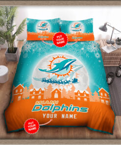 Miami Dolphins bedding set 01