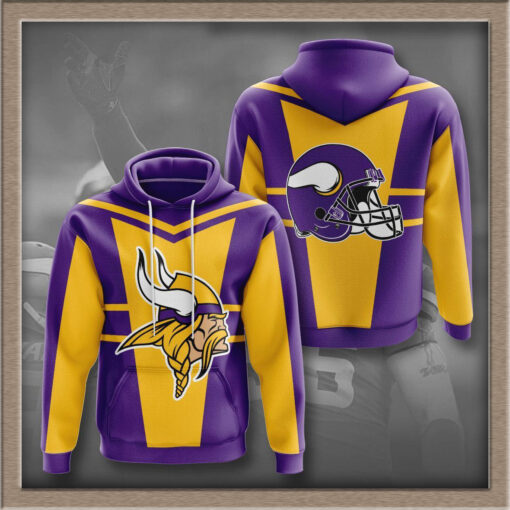 Minnesota Vikings 3D hoodie 01