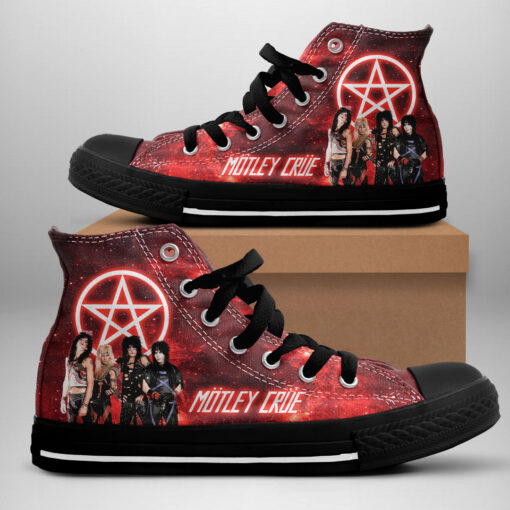 Motley Crue High Top Canvas Shoe WOAHTEE29523S2 Design 2
