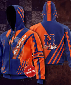 New York Mets 3D Zip Up hoodie