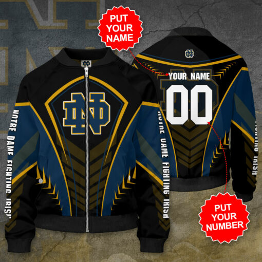 Notre Dame Fighting Irish 3D Bomber Jacket 01