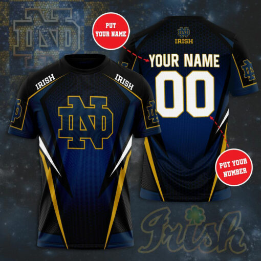 Notre Dame Fighting Irish 3D T shirt 01