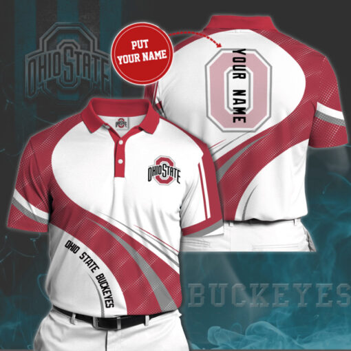 Ohio State Buckeyes 3D Polo 01