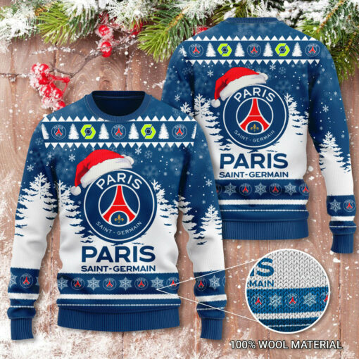 Paris Saint Germain PSG 3D Christmas Sweater 2022
