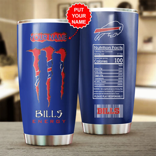 Personalized Buffalo Bills tumbler cup