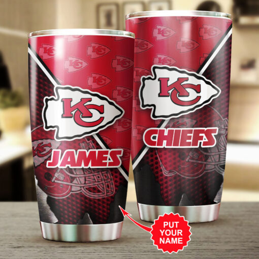 Personalized Kansas City Chiefs Tumbler Cup WOAHTEE14623S2