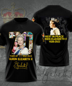 Queen Elizabeth II T Shirt 3D 01