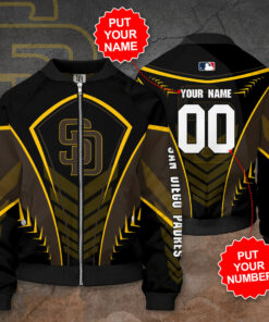 San Diego Padres 3D Bomber Jacket 01