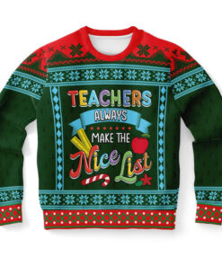 Teachers Xmas Educator Ugly Christmas 3D Sweater