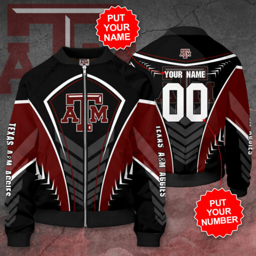 Texas AM Aggies 3D Bomber Jacket 01